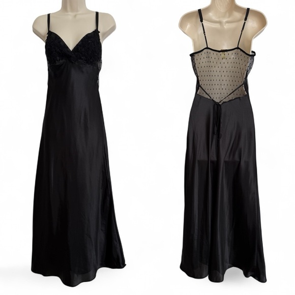 NWT - Flora Nikrooz - Black Lace and Mesh Slip Dress NWT - Flora Nikrooz - Black Lace and Mesh Slip Dress